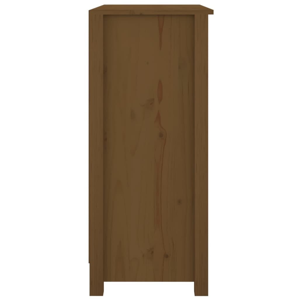 VidaXL Dressoir 70x35x80 cm massief grenenhout honingbruin