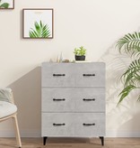 VidaXL Dressoir 69,5x34x90 cm bewerkt hout betongrijs