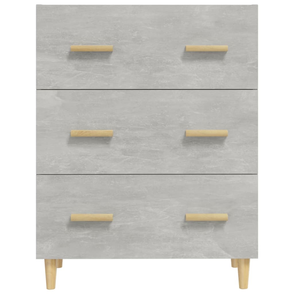VidaXL Dressoir 70x34x90 cm bewerkt hout betongrijs