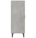 VidaXL Dressoir 70x34x90 cm bewerkt hout betongrijs