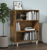 VidaXL Dressoir 69,5x32,5x90 cm bewerkt hout gerookt eikenkleurig