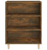 VidaXL Dressoir 69,5x32,5x90 cm bewerkt hout gerookt eikenkleurig
