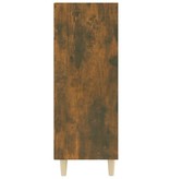 VidaXL Dressoir 69,5x32,5x90 cm bewerkt hout gerookt eikenkleurig
