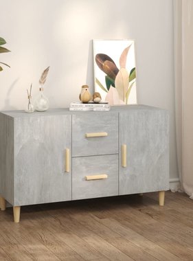 VidaXL Dressoir 100x36x60 cm bewerkt hout betongrijs
