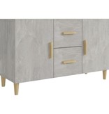 VidaXL Dressoir 100x36x60 cm bewerkt hout betongrijs