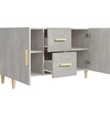 VidaXL Dressoir 100x36x60 cm bewerkt hout betongrijs