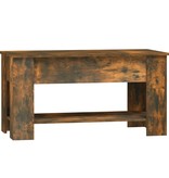 VidaXL Salontafel 101x49x52 cm bewerkt hout gerookt eikenkleurig