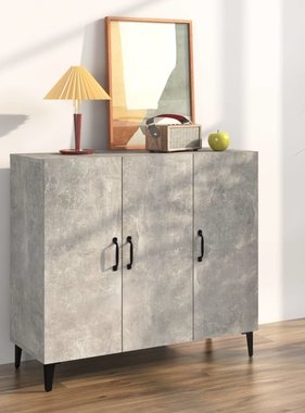 VidaXL Dressoir 90x34x80 cm bewerkt hout betongrijs