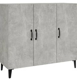 VidaXL Dressoir 90x34x80 cm bewerkt hout betongrijs