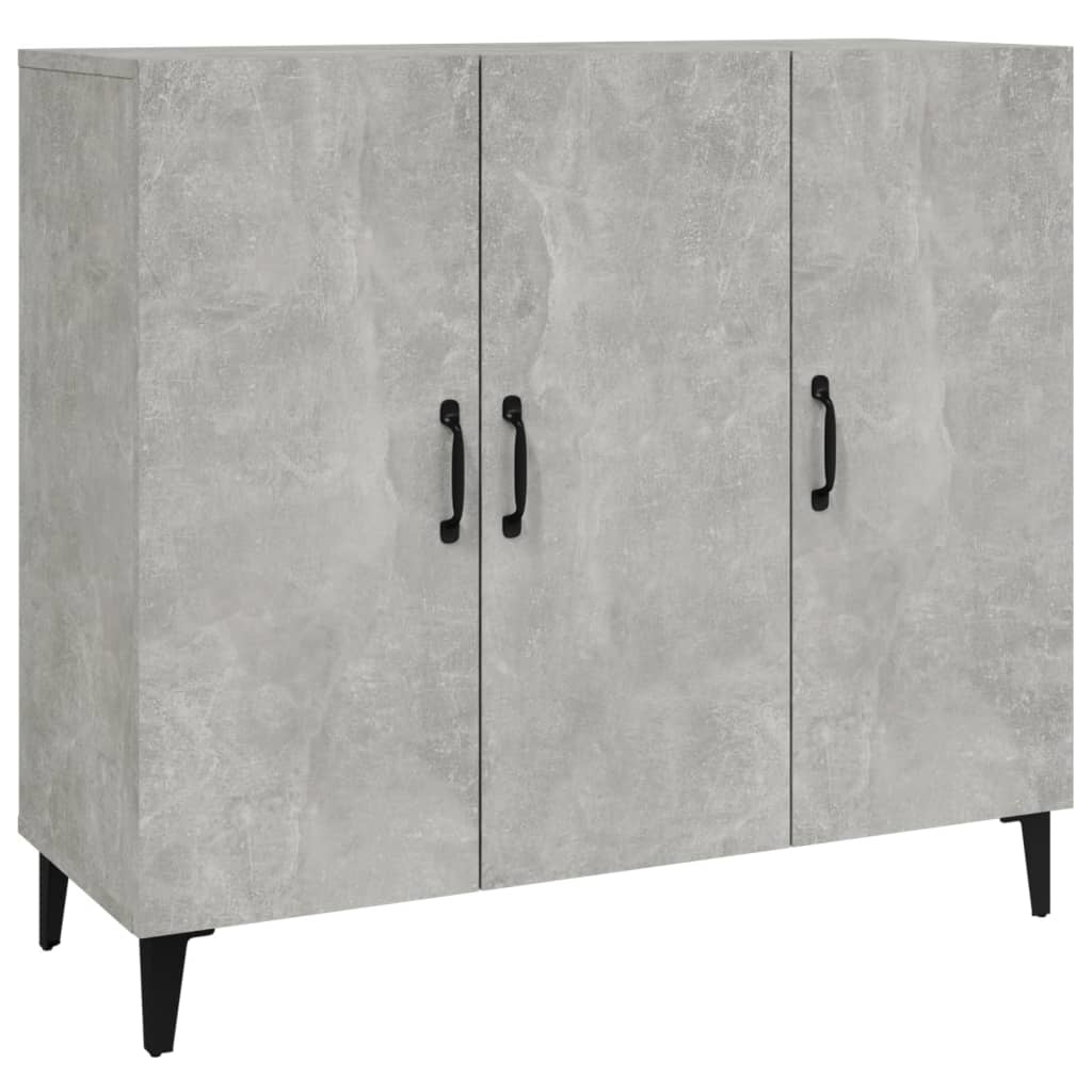 VidaXL Dressoir 90x34x80 cm bewerkt hout betongrijs