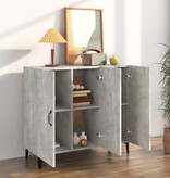 VidaXL Dressoir 90x34x80 cm bewerkt hout betongrijs
