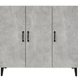 VidaXL Dressoir 90x34x80 cm bewerkt hout betongrijs