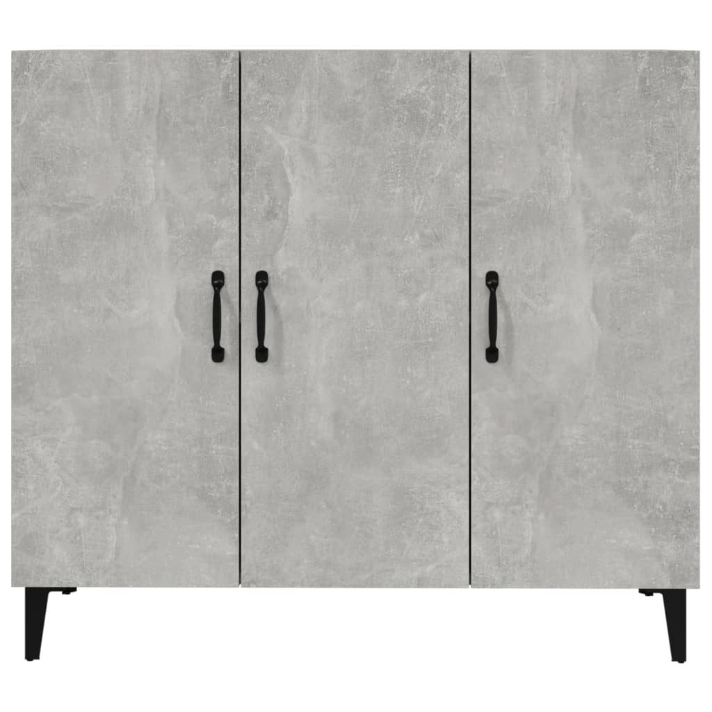 VidaXL Dressoir 90x34x80 cm bewerkt hout betongrijs