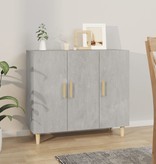 VidaXL Dressoir 90x34x80 cm bewerkt hout betongrijs