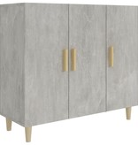 VidaXL Dressoir 90x34x80 cm bewerkt hout betongrijs