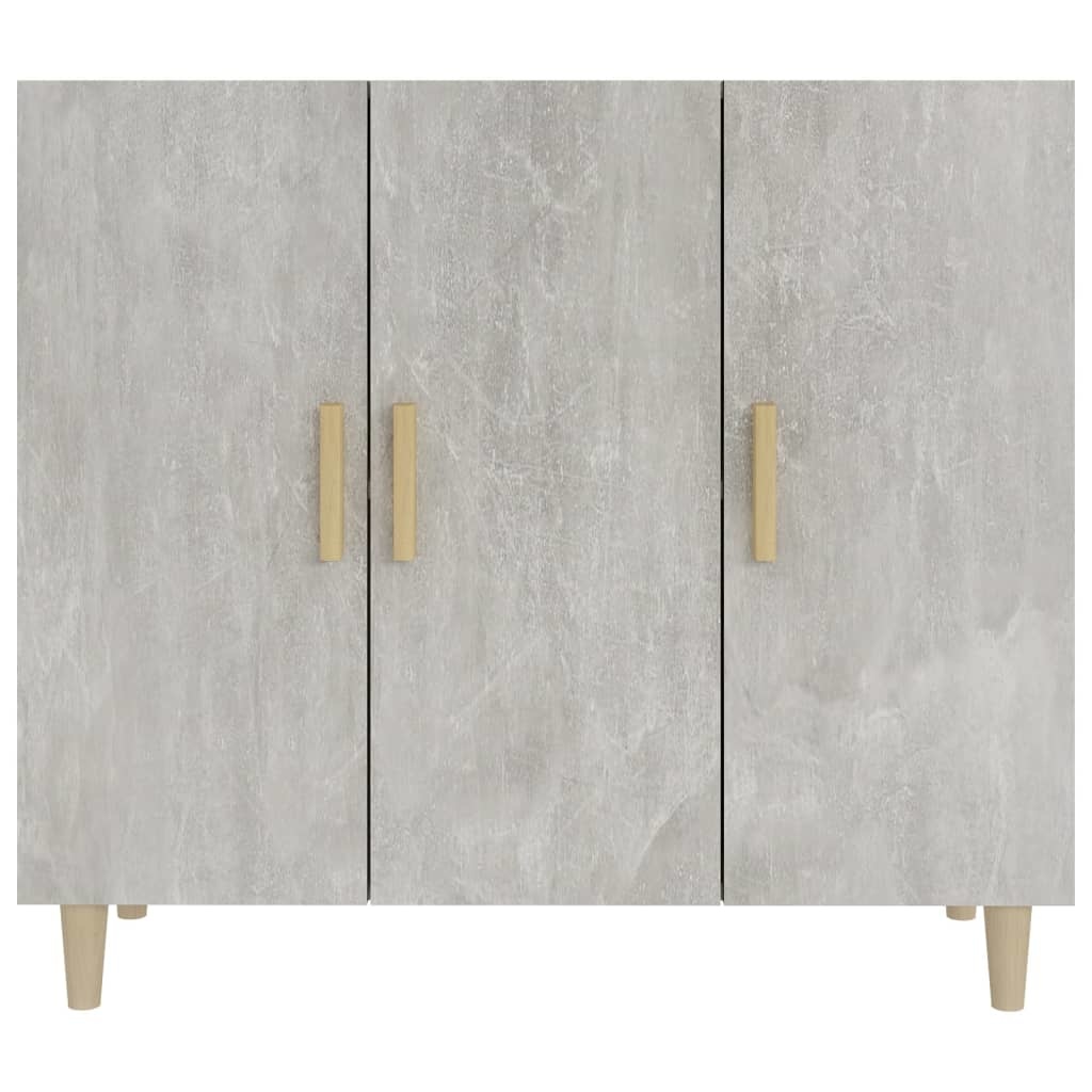 VidaXL Dressoir 90x34x80 cm bewerkt hout betongrijs