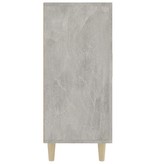 VidaXL Dressoir 90x34x80 cm bewerkt hout betongrijs