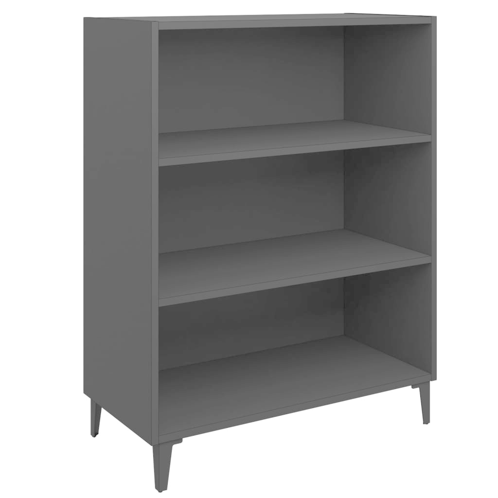 VidaXL Dressoir 69,5x32,5x90 cm bewerkt hout zwart