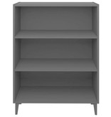 VidaXL Dressoir 69,5x32,5x90 cm bewerkt hout zwart
