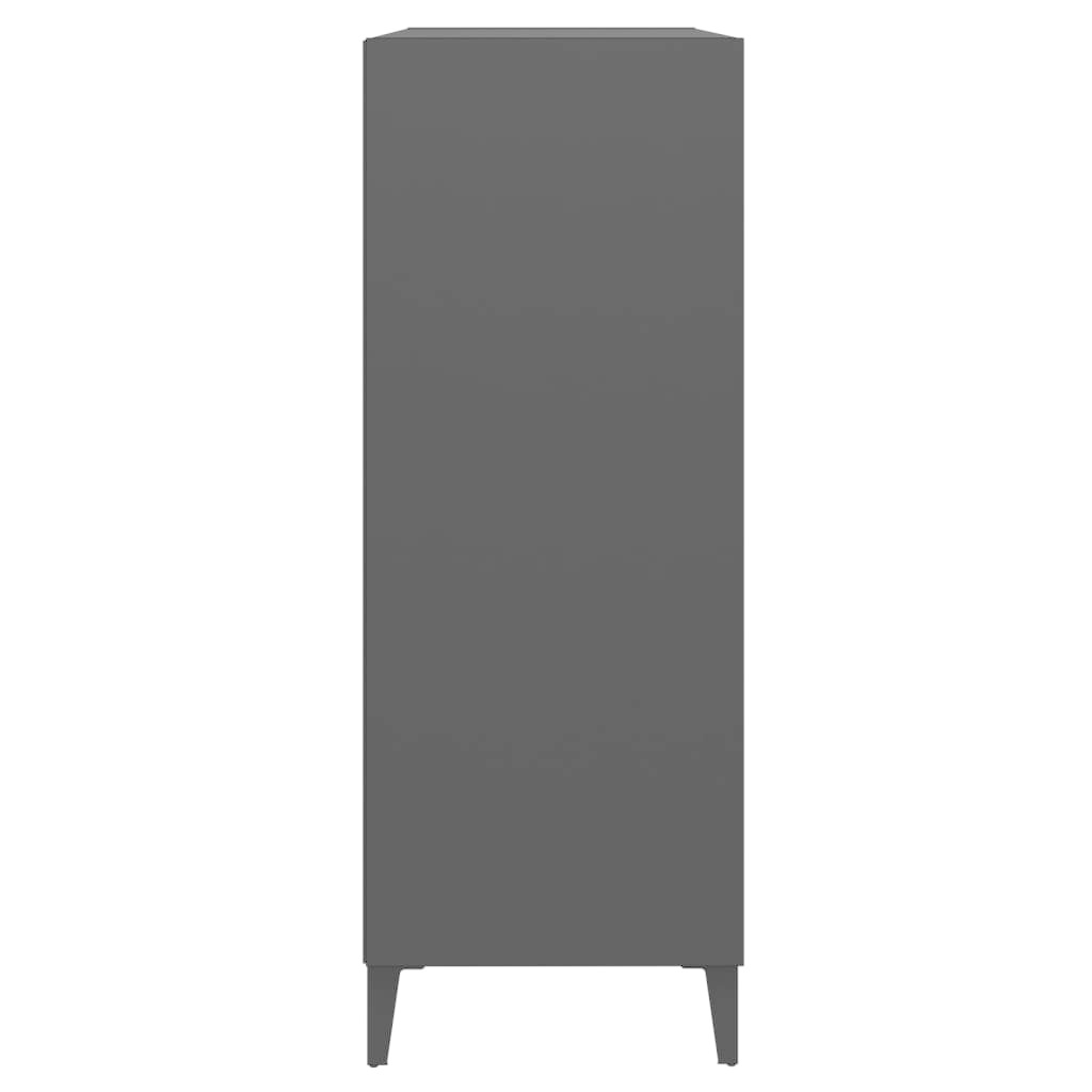 VidaXL Dressoir 69,5x32,5x90 cm bewerkt hout zwart
