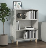 VidaXL Dressoir 69,5x32,5x90 cm bewerkt hout betongrijs