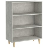 VidaXL Dressoir 69,5x32,5x90 cm bewerkt hout betongrijs