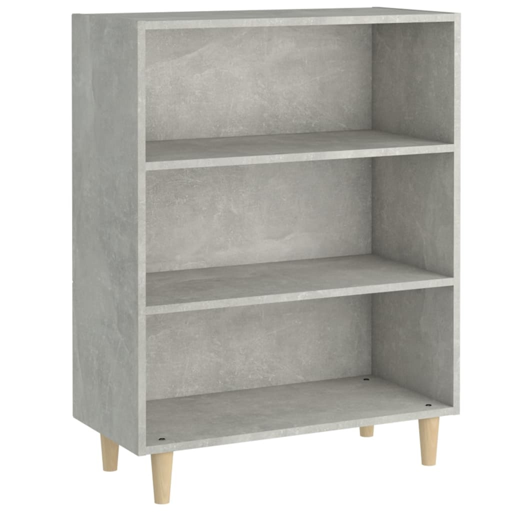 VidaXL Dressoir 69,5x32,5x90 cm bewerkt hout betongrijs