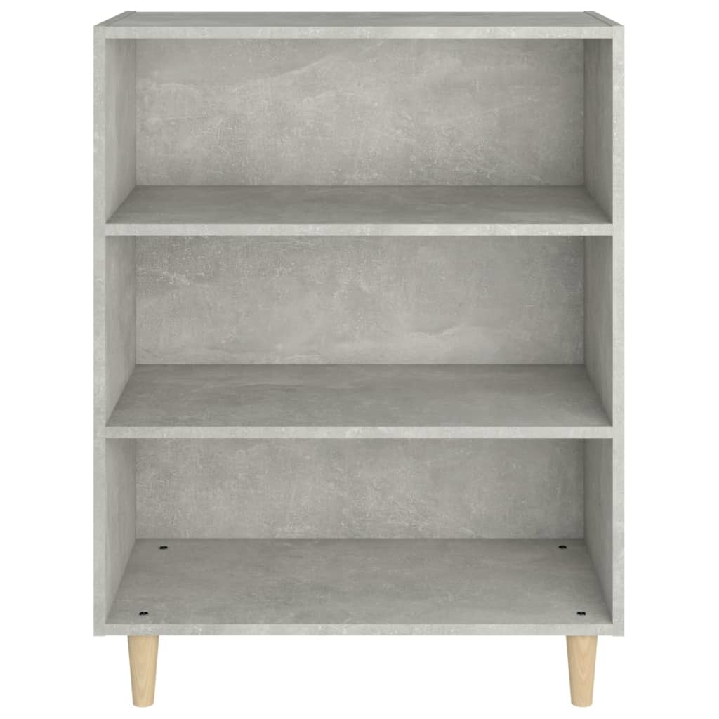 VidaXL Dressoir 69,5x32,5x90 cm bewerkt hout betongrijs
