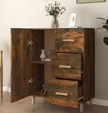 VidaXL Dressoir 69,5x34x90 cm bewerkt hout gerookt eikenkleurig