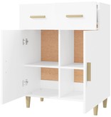 VidaXL Dressoir 69,5x34x89 cm bewerkt hout wit