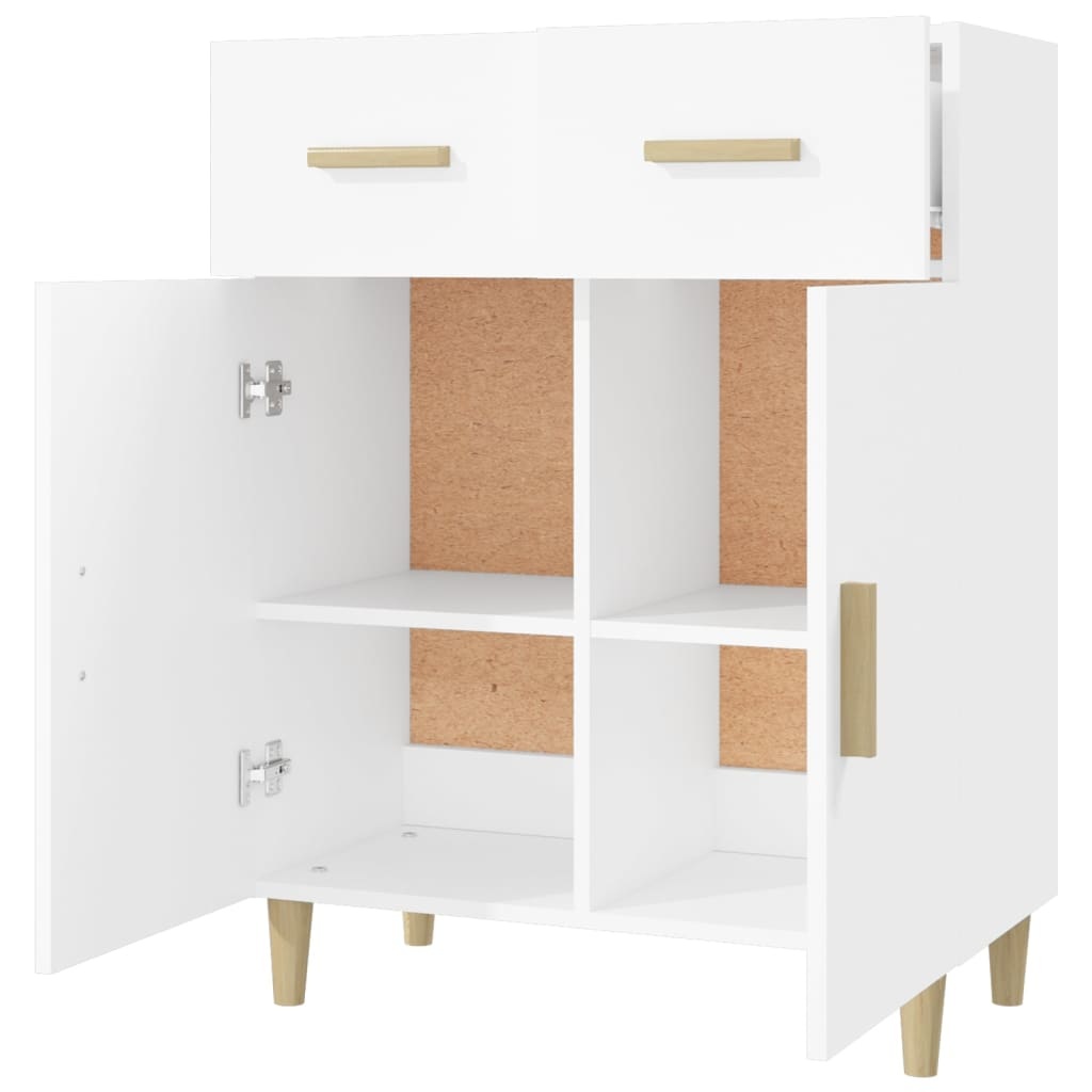 VidaXL Dressoir 69,5x34x89 cm bewerkt hout wit