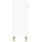 VidaXL Dressoir 69,5x34x89 cm bewerkt hout wit