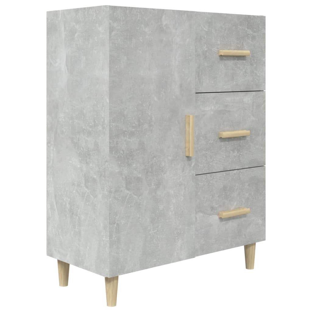 VidaXL Dressoir 69,5x34x90 cm bewerkt hout betongrijs