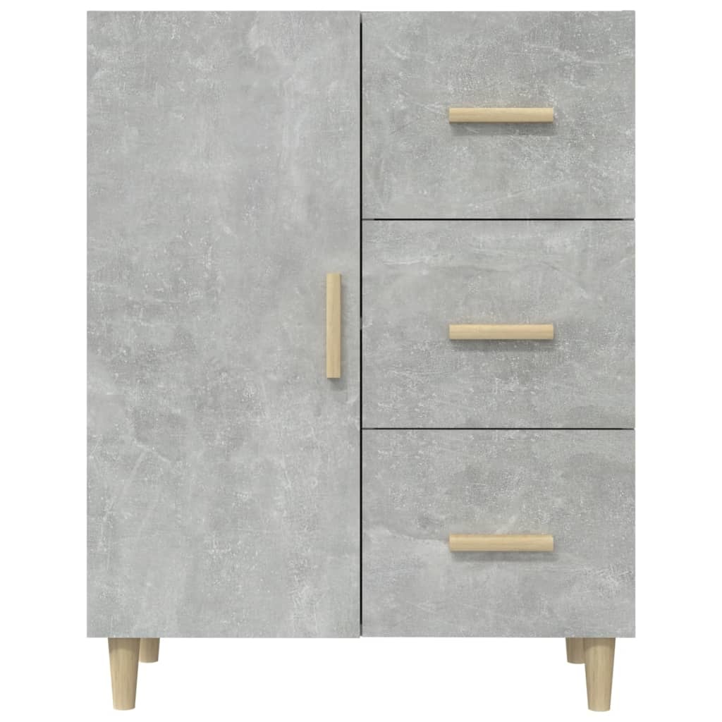 VidaXL Dressoir 69,5x34x90 cm bewerkt hout betongrijs