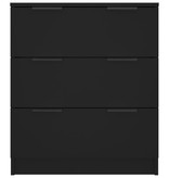 VidaXL Dressoir 60x30x70 cm bewerkt hout zwart