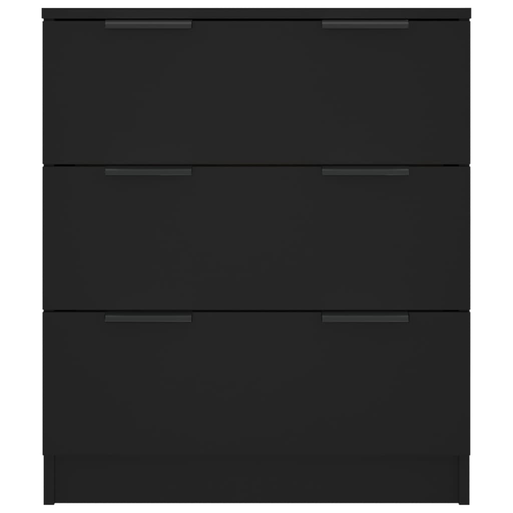 VidaXL Dressoir 60x30x70 cm bewerkt hout zwart
