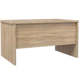 VidaXL Salontafel 80x50x42,5 cm bewerkt hout sonoma eikenkleurig