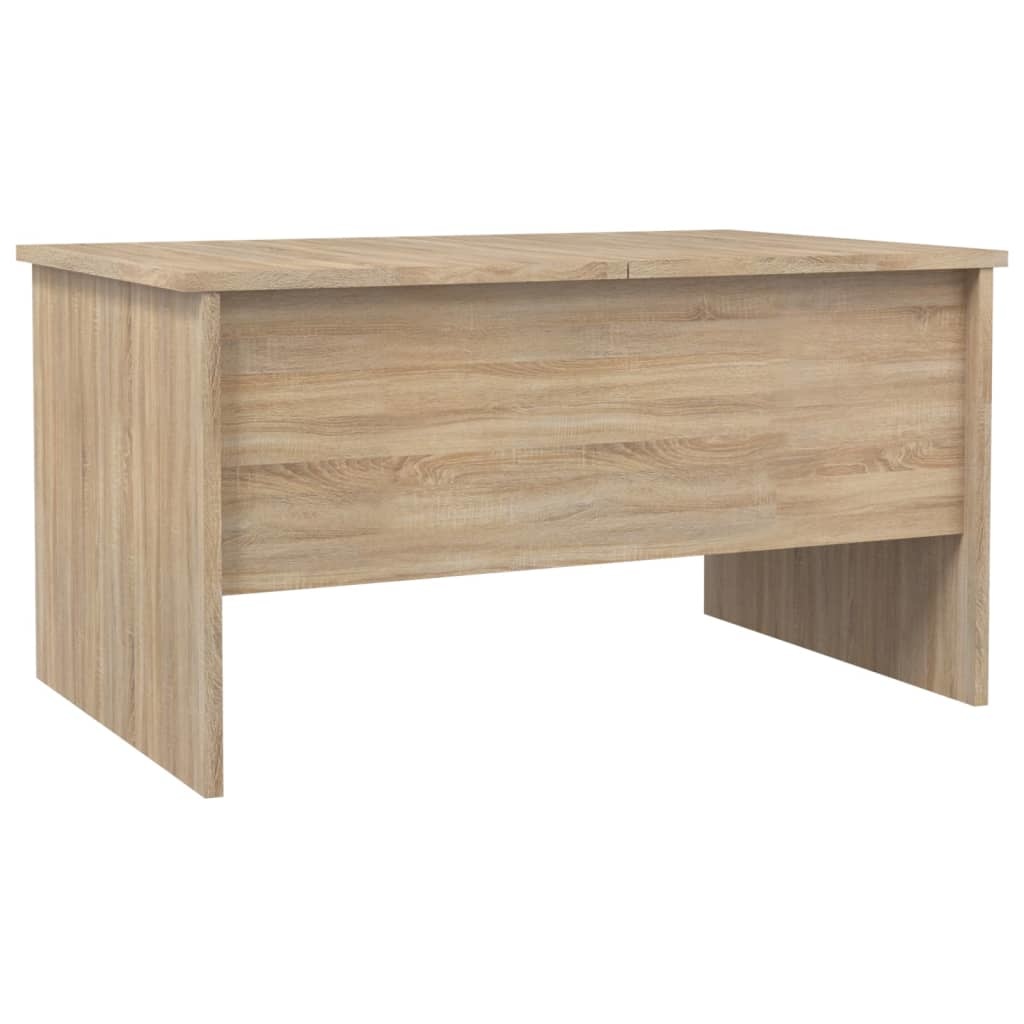 VidaXL Salontafel 80x50x42,5 cm bewerkt hout sonoma eikenkleurig