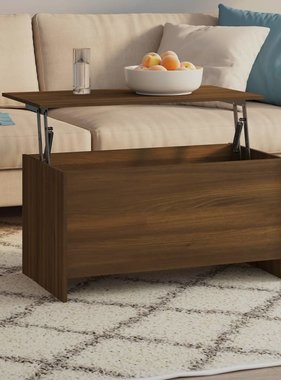 VidaXL Salontafel 102x55,5x52,5 cm bewerkt hout bruineikenkleurig