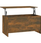 vidaXL Salontafel 102x55,5x52,5 cm bewerkt hout gerookt eikenkleurig