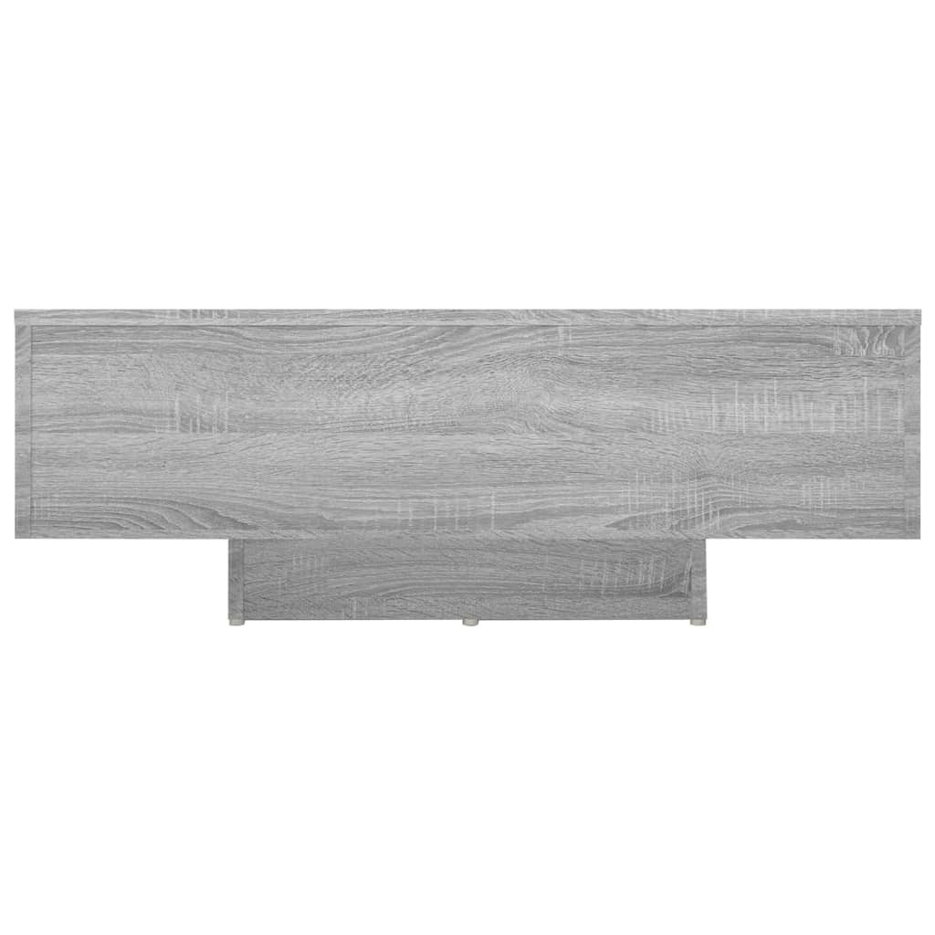 vidaXL Salontafel 85x55x31 cm bewerkt hout grijs sonoma eikenkleurig