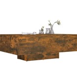 VidaXL Salontafel 85x55x31 cm bewerkt hout gerookt eikenkleurig