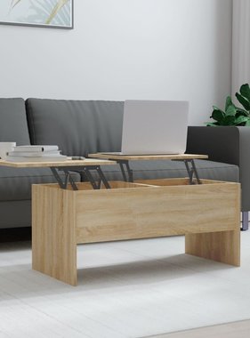 VidaXL Salontafel 102x50,5x46,5 cm bewerkt hout sonoma eikenkleurig
