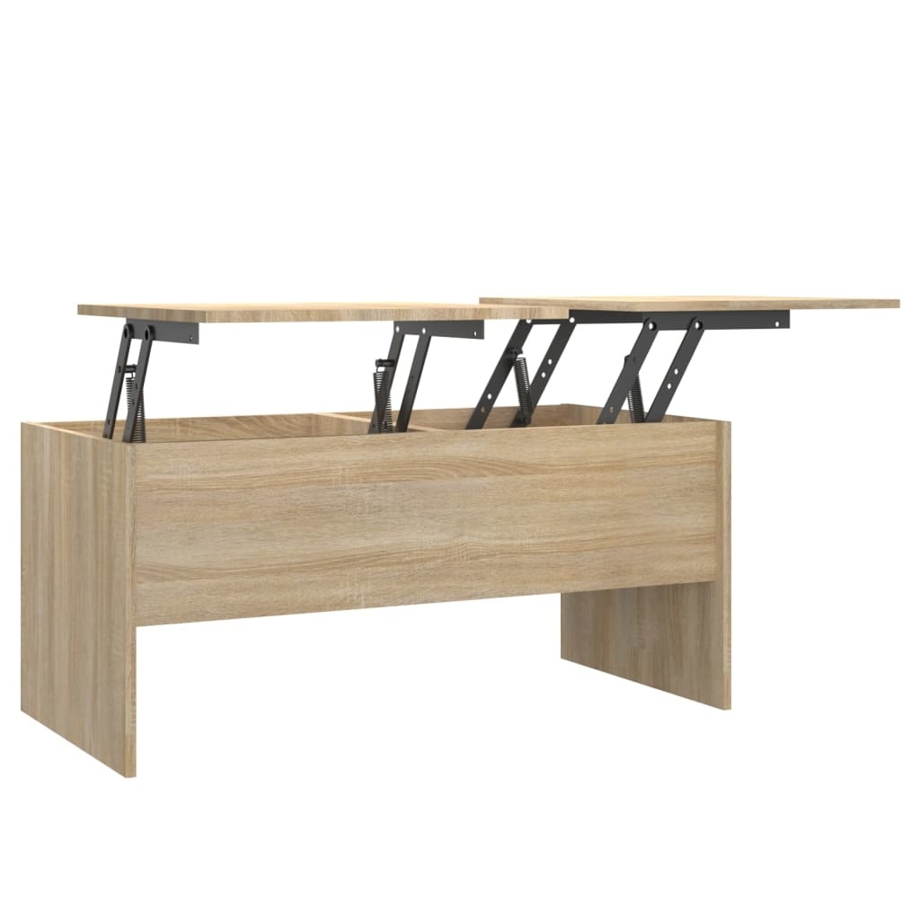 VidaXL Salontafel 102x50,5x46,5 cm bewerkt hout sonoma eikenkleurig