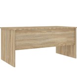 VidaXL Salontafel 102x50,5x46,5 cm bewerkt hout sonoma eikenkleurig