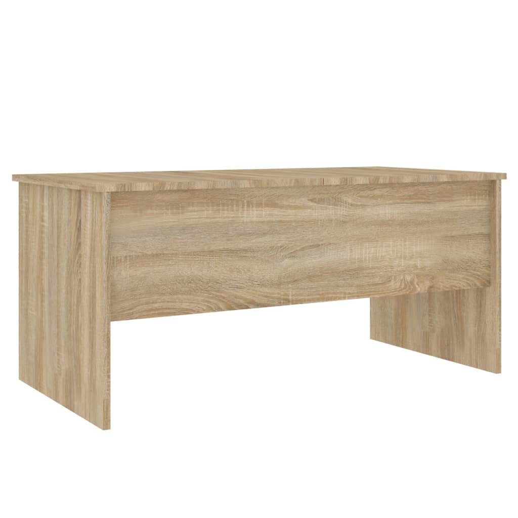 VidaXL Salontafel 102x50,5x46,5 cm bewerkt hout sonoma eikenkleurig