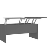 VidaXL Salontafel 102x50,5x46,5 cm bewerkt hout zwart