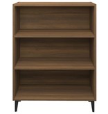VidaXL Dressoir 69,5x32,5x90 cm bewerkt hout bruineikenkleurig
