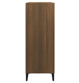 VidaXL Dressoir 69,5x32,5x90 cm bewerkt hout bruineikenkleurig
