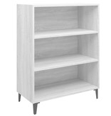 VidaXL Dressoir 69,5x32,5x90 cm bewerkt hout grijs sonoma eikenkleurig